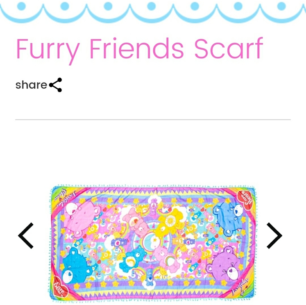 ISO care bear scarf by Irregular Choice